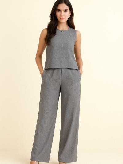 Grey Linen Set