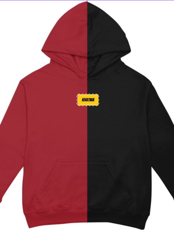 Khatwa's "maroon and black" hoodie {collection}