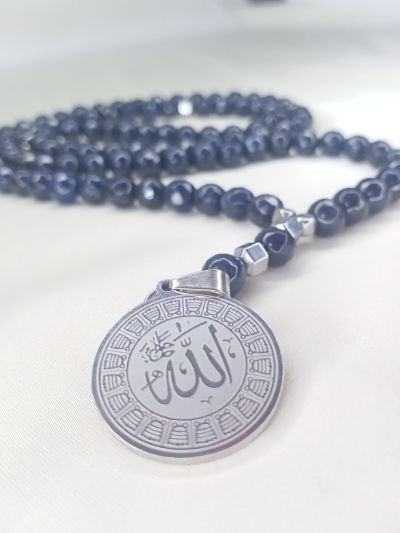 سبحة عقيق كحلي ٩٩