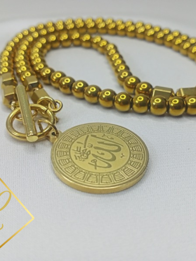 سبحة هيماتيت ذهبي