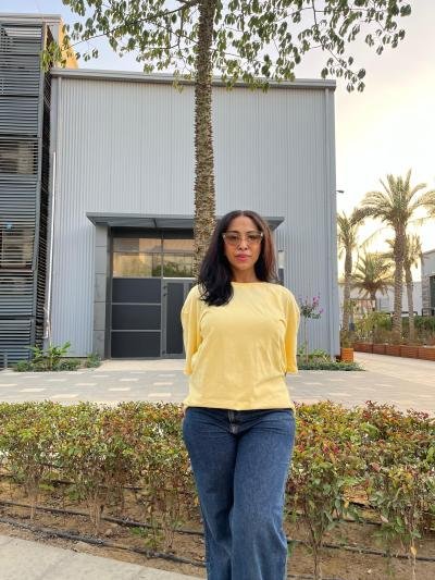 Yellow oversized t-shirt