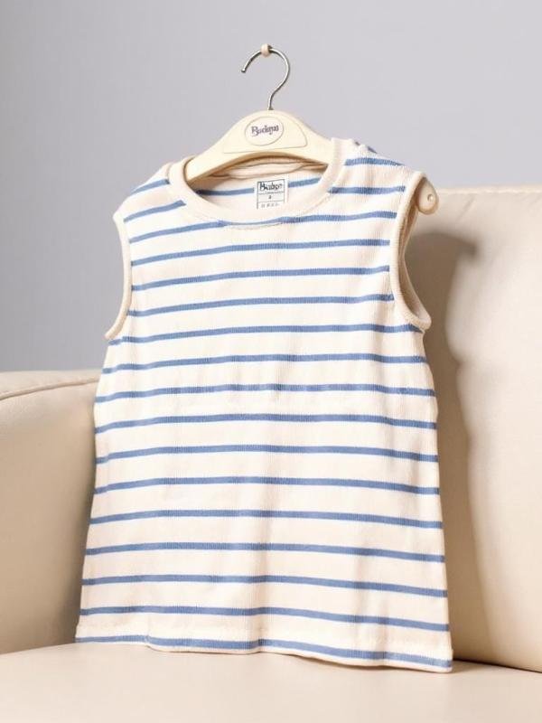 Striped No sleeve basic top